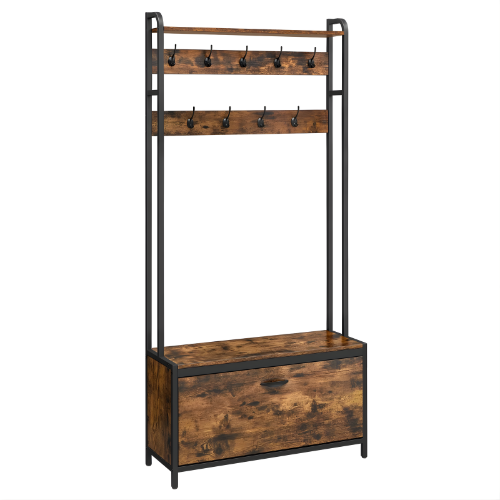 Vestiaire d’entrée métallique & bois - VESTABULUM